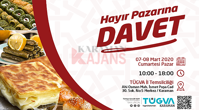 Karaman'da Hayır pazarı kuruluyor