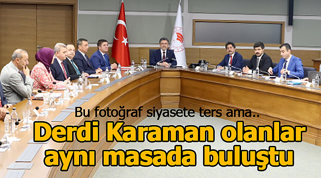 Derdi Karaman olanlar aynı masada buluştu