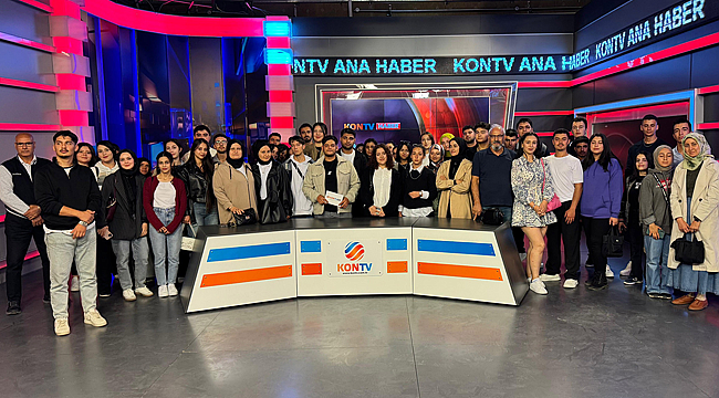 KMÜ'lü genç iletişimciler KONTV'yi ziyaret etti